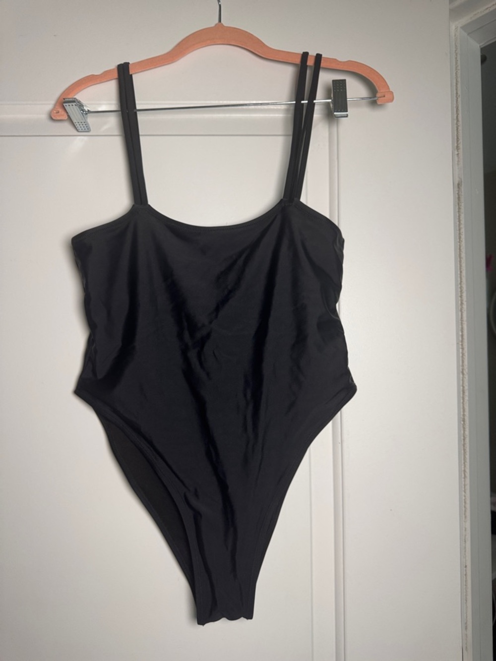 High cut one piece swimsuit